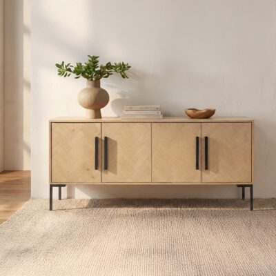 Alternative view of Fishbone Sideboard Natural