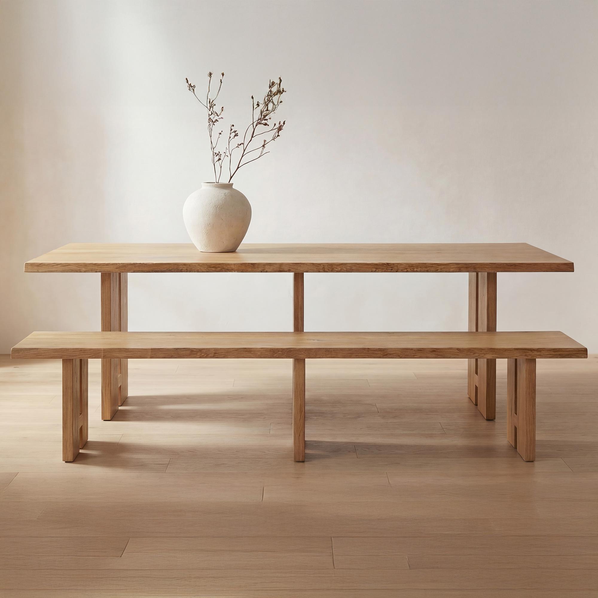 Tessa Dining Bench Natural - Image 6