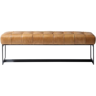 Wyatt Leather Bench Tan