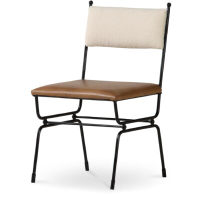 Alternative view of Posta Dining Chair Brown Leather