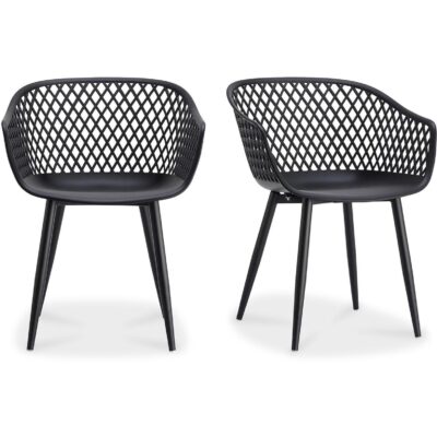 Alternative view of Piazza Outdoor Chair Black (Set of 2)
