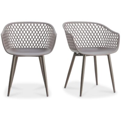 Alternative view of Piazza Outdoor Chair Grey (Set of 2)
