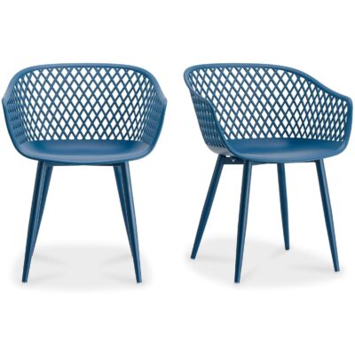 Alternative view of Piazza Outdoor Chair Blue (Set of 2)