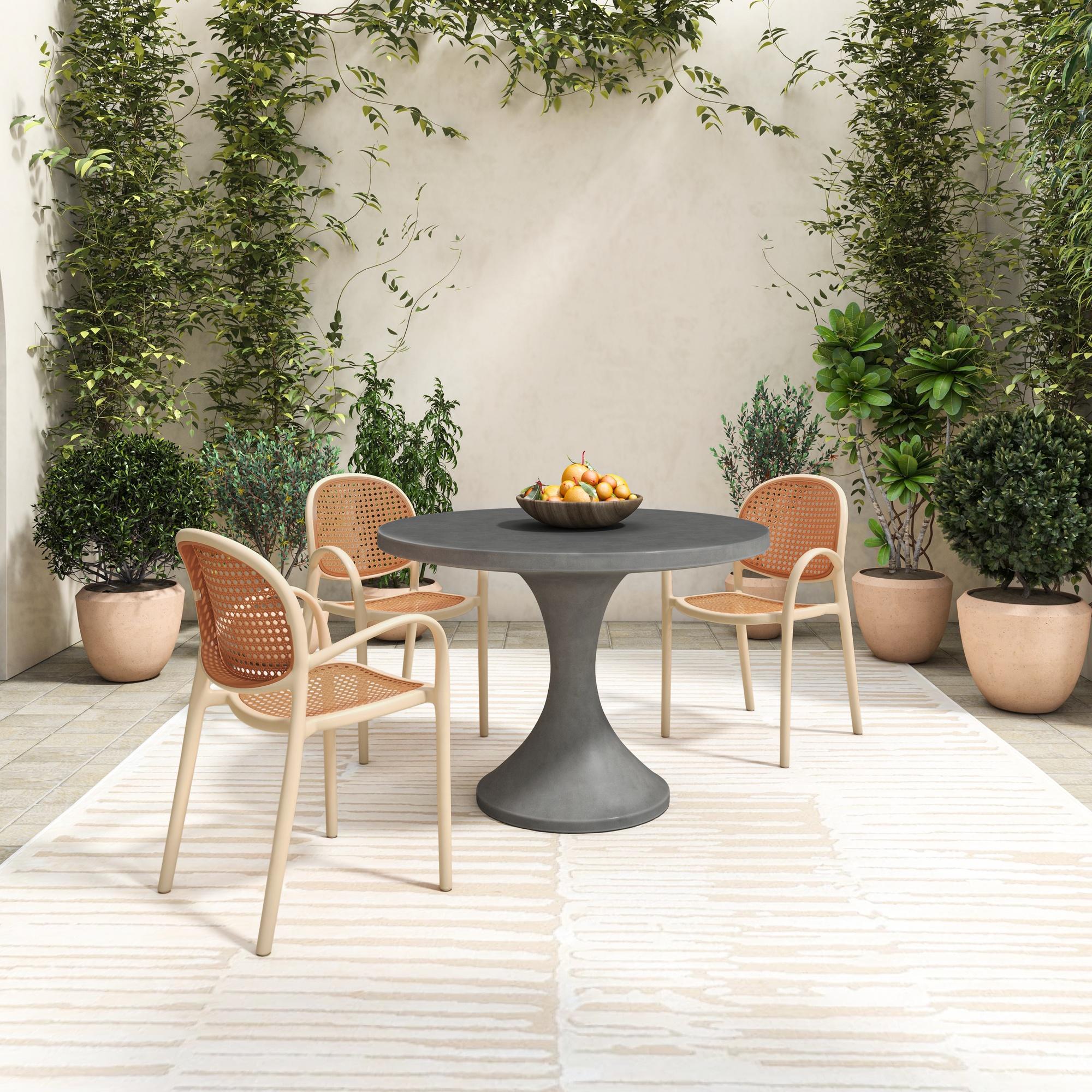 Soren Outdoor Dining Chair White (Set of Two) - Image 8