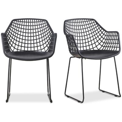 Alternative view of Honolulu Chair Black (Set of 2)
