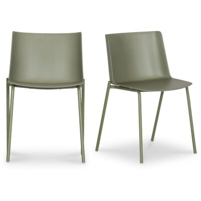 Alternative view of Silla Outdoor Dining Chair Sage Green (Set of 2)