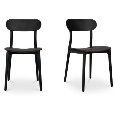 Kent Outdoor Dining Chair Black - Set of Two