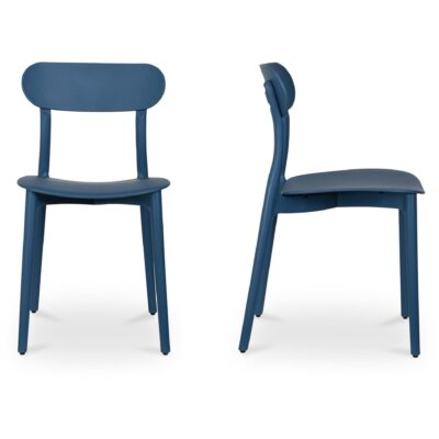 Alternative view of Kent Outdoor Dining Chair Navy - Set of Two
