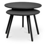 Kari Outdoor Nesting Coffee Table Black - Image 3
