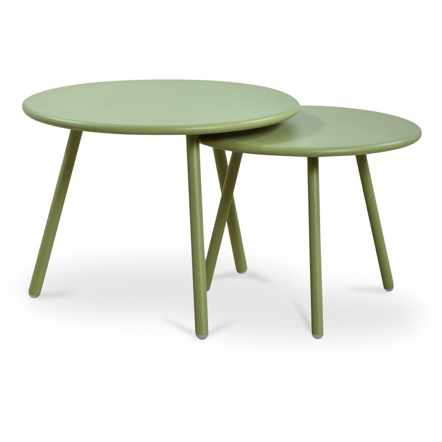 Kari Outdoor Nesting Coffee Table Green