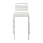 Kade Outdoor Bar Stool White Set of Two - Image 2
