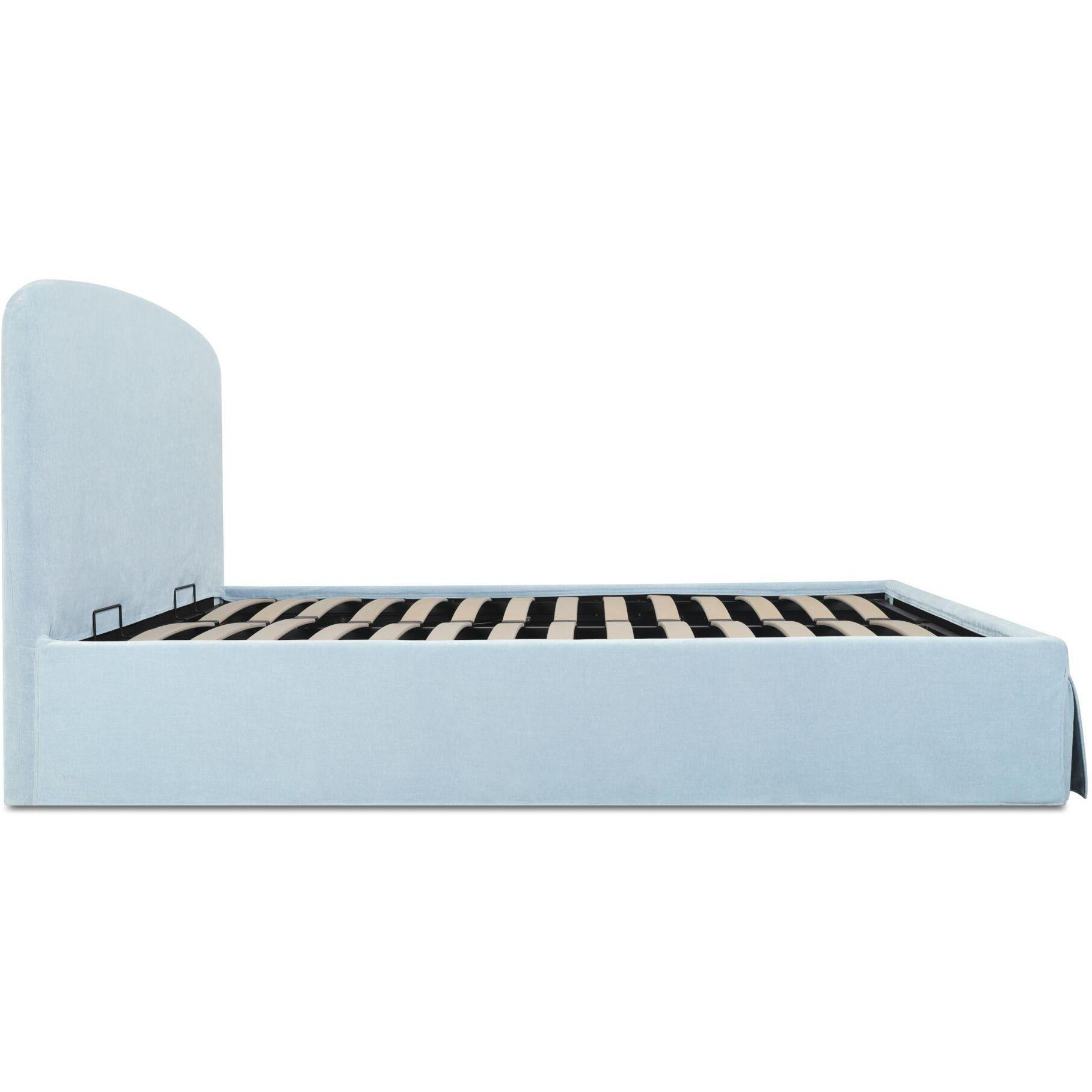 Joan Queen Storage Bed Light Blue 3 Joan Queen Storage Bed Light Blue - Image 3