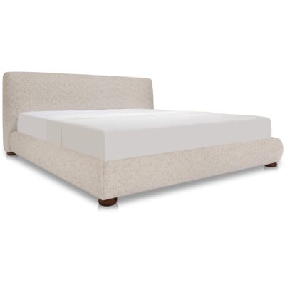 Alternative view of Beau Queen Storage Bed Speckled Light Grey
