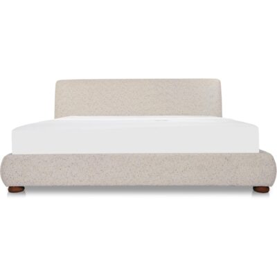 Beau Queen Storage Bed Speckled Light Grey