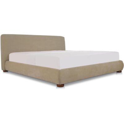 Alternative view of Beau Queen Storage Bed Warm Beige