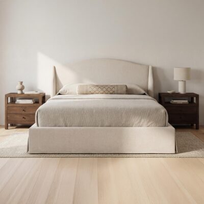 Alternative view of Weston King Storage Bed Cream