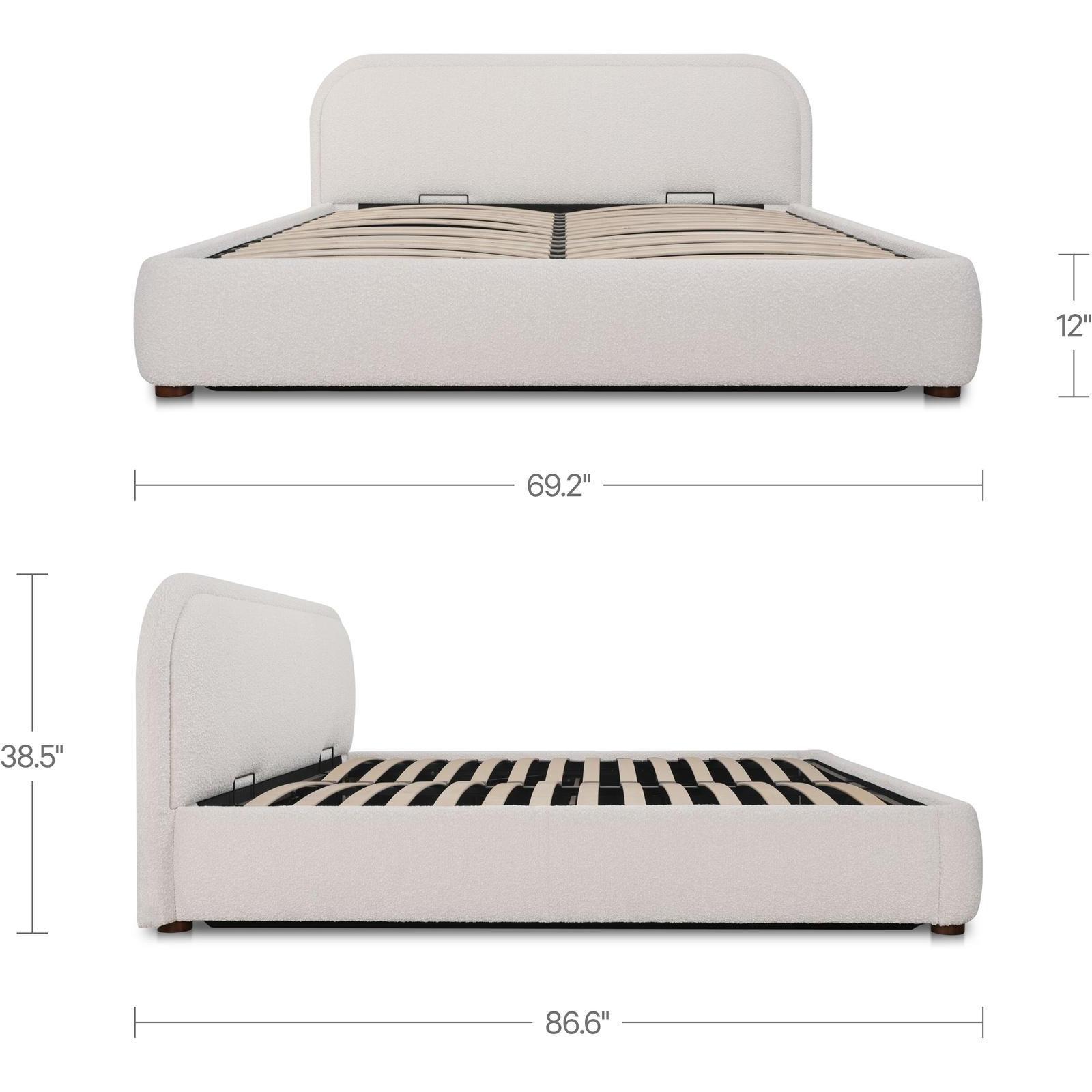 Colin Queen Storage Bed Oatmeal - Image 3