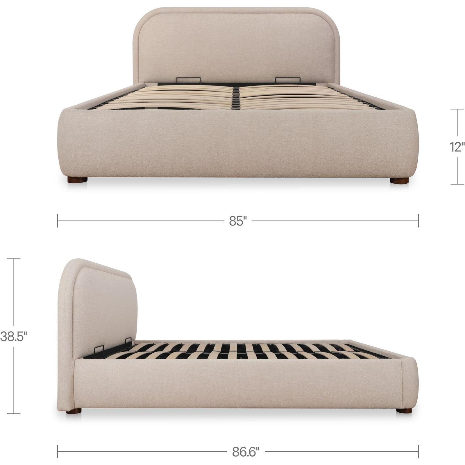 Colin King Storage Bed Light Brown - Image 3
