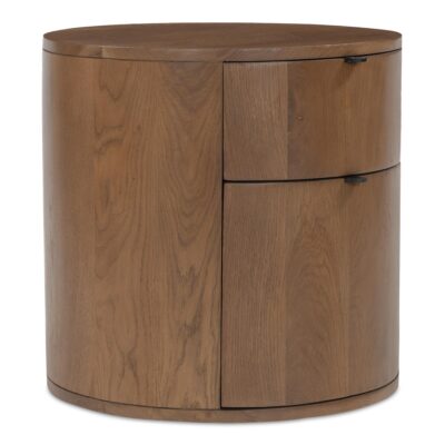 Alternative view of Theo Two Drawer Nightstand Brown