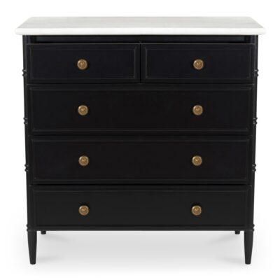 Alternative view of Eleanor 5 Drawer Chest Black