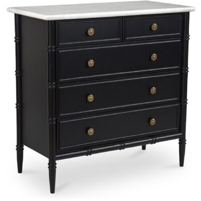 Eleanor 5 Drawer Chest Black