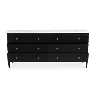 Alternative view of Eleanor 6 Drawer Dresser Black