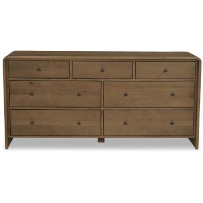 Riley 7 Drawer Dresser Oak