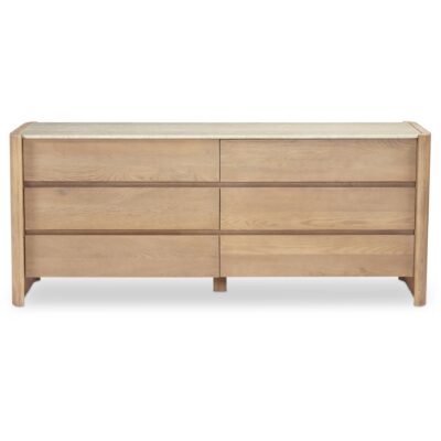 Lane 6 Drawer Dresser Natural