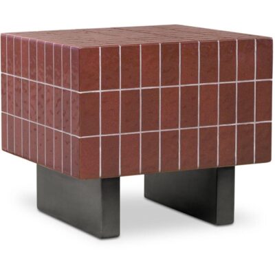 Alternative view of Farren Outdoor Side Table Brown
