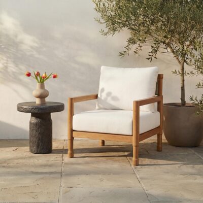 Alternative view of Nia Outdoor Side Table Charcoal