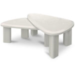 Sophie Outdoor Nesting Table Set Cream Lacquer - Image 6