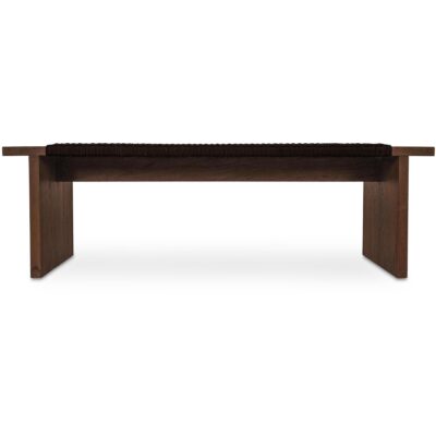 Merritt Outdoor Bench Dark Brown