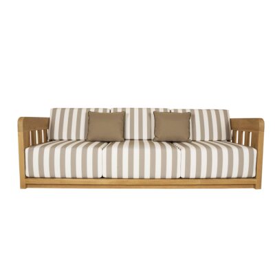 Adelaide Outdoor Sofa Brown Stripe