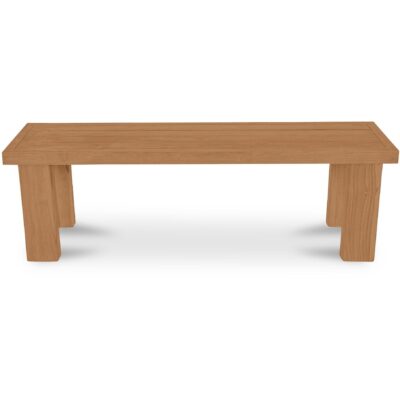 Marina Outdoor Dining Bench Natural