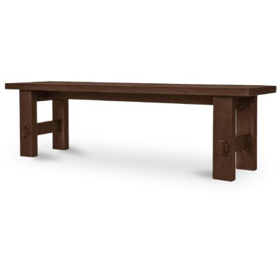 Alternative view of Esmond Outdoor Dining Bench Brown