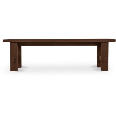 Esmond Outdoor Dining Bench Brown