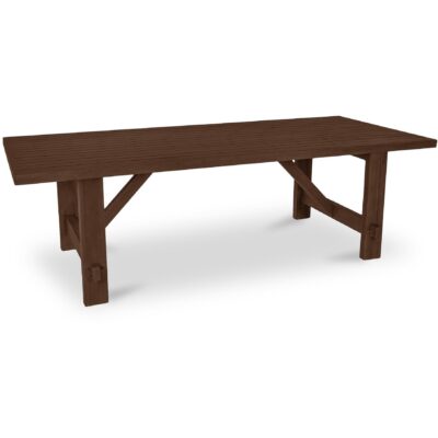 Alternative view of Esmond Outdoor Dining Table Brown