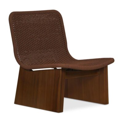 Alternative view of Savanna Outdoor Accent Chair Brown