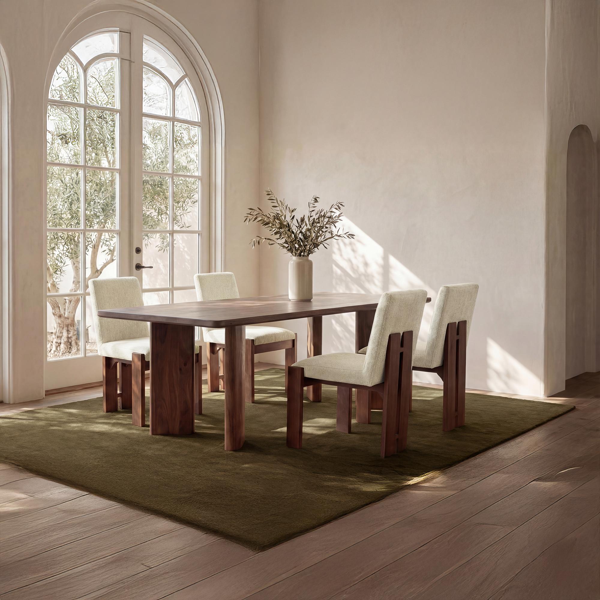 Mia Dining Chair Beige-Set of Two - Image 2