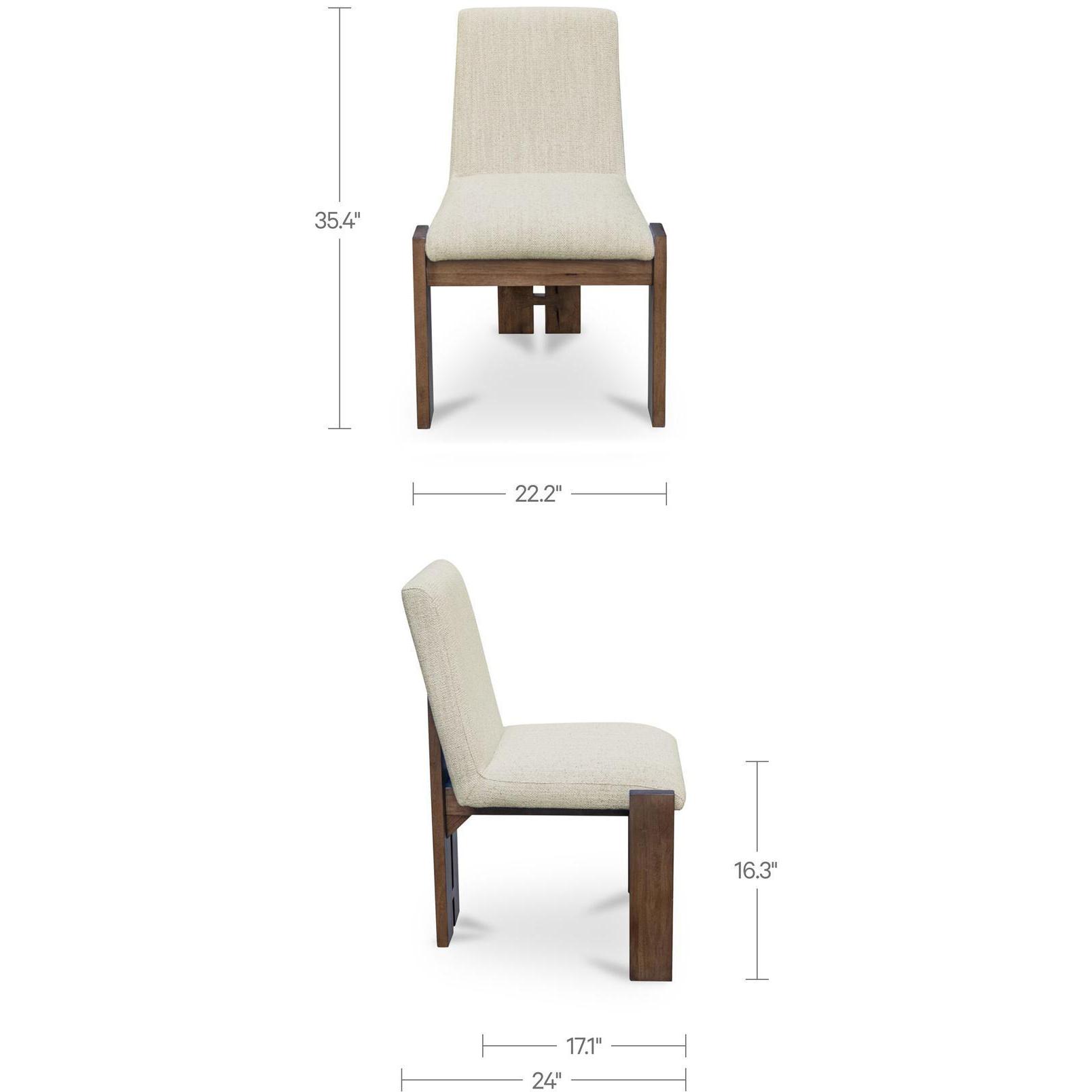 Mia Dining Chair Beige-Set of Two - Image 3