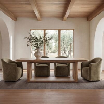 Alternative view of Blake Dining Table Rustic Oak