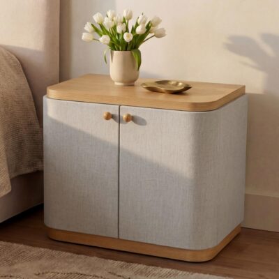 Alternative view of Simone Nightstand Cream