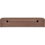 Round Off Floating Console Table Walnut - Image 4