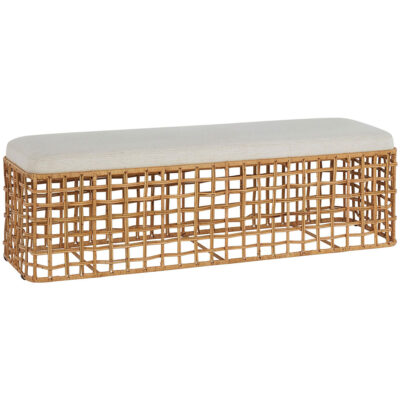 Getaway Coastal Living Rattan Bench