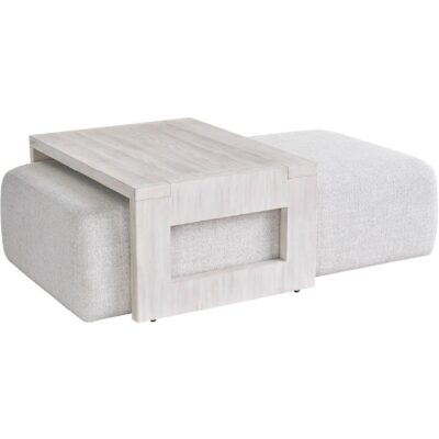 Alternative view of River Rock Nesting Cocktail Ottoman