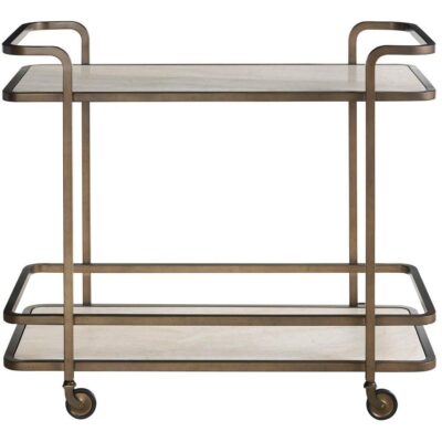 Aged Gold Bar Cart