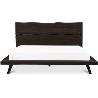 Madagascar Queen Platform Bed Dark Brown