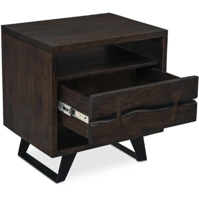 Alternative view of Madagascar Nightstand Dark Brown