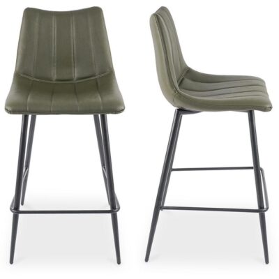 Alibi Counter Stool Dark Green - Set of Two
