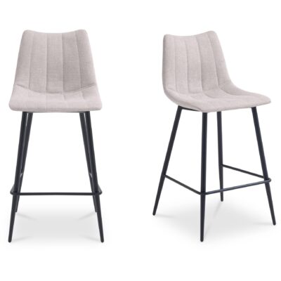 Alibi Counter Stool Beige-Set of Two